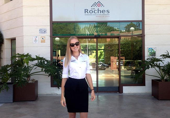 Лиза Чайко студентка Les Roches Marbella